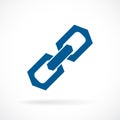 Strong solid chain link vector icon Royalty Free Stock Photo