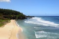 Strong surf near the beautiful Mauritius beach