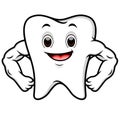 Strong tooth cartoon