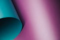 Strong violet and turquoise background with metallic gradient shapes. Royalty Free Stock Photo