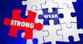 Strong Vs Weak Strength Overcomes Weakness Puzzle