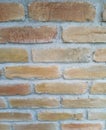 Strong wall made of refractory bricks Royalty Free Stock Photo