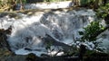 Strong water in waterfall in Kanchanaburi