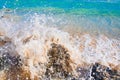 Strong wave and beautiful sea