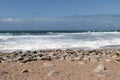 Waves of Atlantic on the coast of the peninsula of Quiberon, Brittany, France Royalty Free Stock Photo