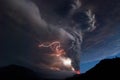 Strong windstorm over the mountains during evening time