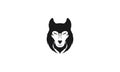 Strong wolf head modern logo symbol icon vector graphic design illustration