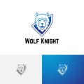 Strong Wolf Knight Wild Shield Esport Game Logo