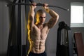 Strong Young Bodybuilder With Eight Pack Royalty Free Stock Photo