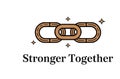 Stronger Together Interlocking Chain Logo Design Royalty Free Stock Photo