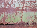 Strongly rusty metal plate