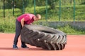 Strongman exercise Royalty Free Stock Photo