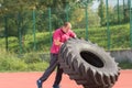 Strongman exercise Royalty Free Stock Photo