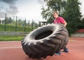Strongman exercise Royalty Free Stock Photo
