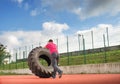 Strongman exercise Royalty Free Stock Photo