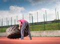 Strongman exercise Royalty Free Stock Photo