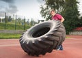 Strongman exercise Royalty Free Stock Photo