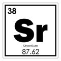 Strontium chemical element Royalty Free Stock Photo