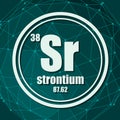 Strontium chemical element. Royalty Free Stock Photo