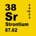 Periodic Table of Elements: Strontium Royalty Free Stock Photo