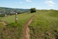 Stroud Valleys from The Cotswold Way long distance footpath on Selsley Common