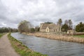 The Stroudwater Navigation with the Church of St Cyr, Stonehouse near Stroud