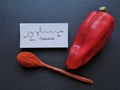 Structural chemical formula of capsaicin, a major ingredient in chili pepper. Healthy diet, nutritional concept.