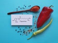 Structural chemical formula of capsaicin, a major ingredient in chili pepper. Healthy diet, nutritional concept.