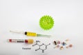 The research results of antiretroviral therapy Favipiravir antiviral drug to fight COVID-19, coronavirus