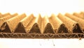Structural Detail of Corrugated Cardboard Royalty Free Stock Photo