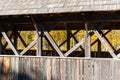 Structural detail of Sunday River covered bridge