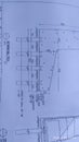 Structural Drawing of Retaining Wall Type B. Tangerang, Indonesia - May 29, 2024 Royalty Free Stock Photo