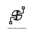 structural elements isolated icon. simple element illustration from technology concept icons. structural elements editable logo