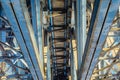 Steel bridge girders Royalty Free Stock Photo