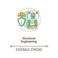 Structural engineering concept icon