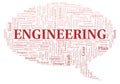 Structural Engineering typography word cloud create with the text only
