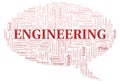Structural Engineering typography word cloud create with the text only Royalty Free Stock Photo