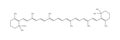 Structural formula of beta-carotene