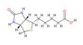 Structural formula of biotin