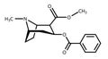 Structural formula of cocaine