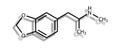 Structural formula of MDMA (ecstasy) Royalty Free Stock Photo