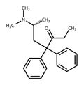 Structural formula of methadone