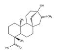 Structural formula of steviol Royalty Free Stock Photo