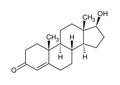 Structural formula of testosterone