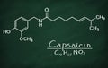 Structural model of Capsaicin Royalty Free Stock Photo