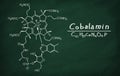 Structural model of Cobalamin Royalty Free Stock Photo