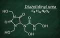 Structural model of Diazolidinyl urea Royalty Free Stock Photo