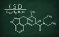 Structural model of LSD Royalty Free Stock Photo