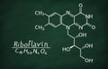 Structural model of Vitamin B2 Riboflavin