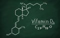 Structural model of Vitamin D3 molecule